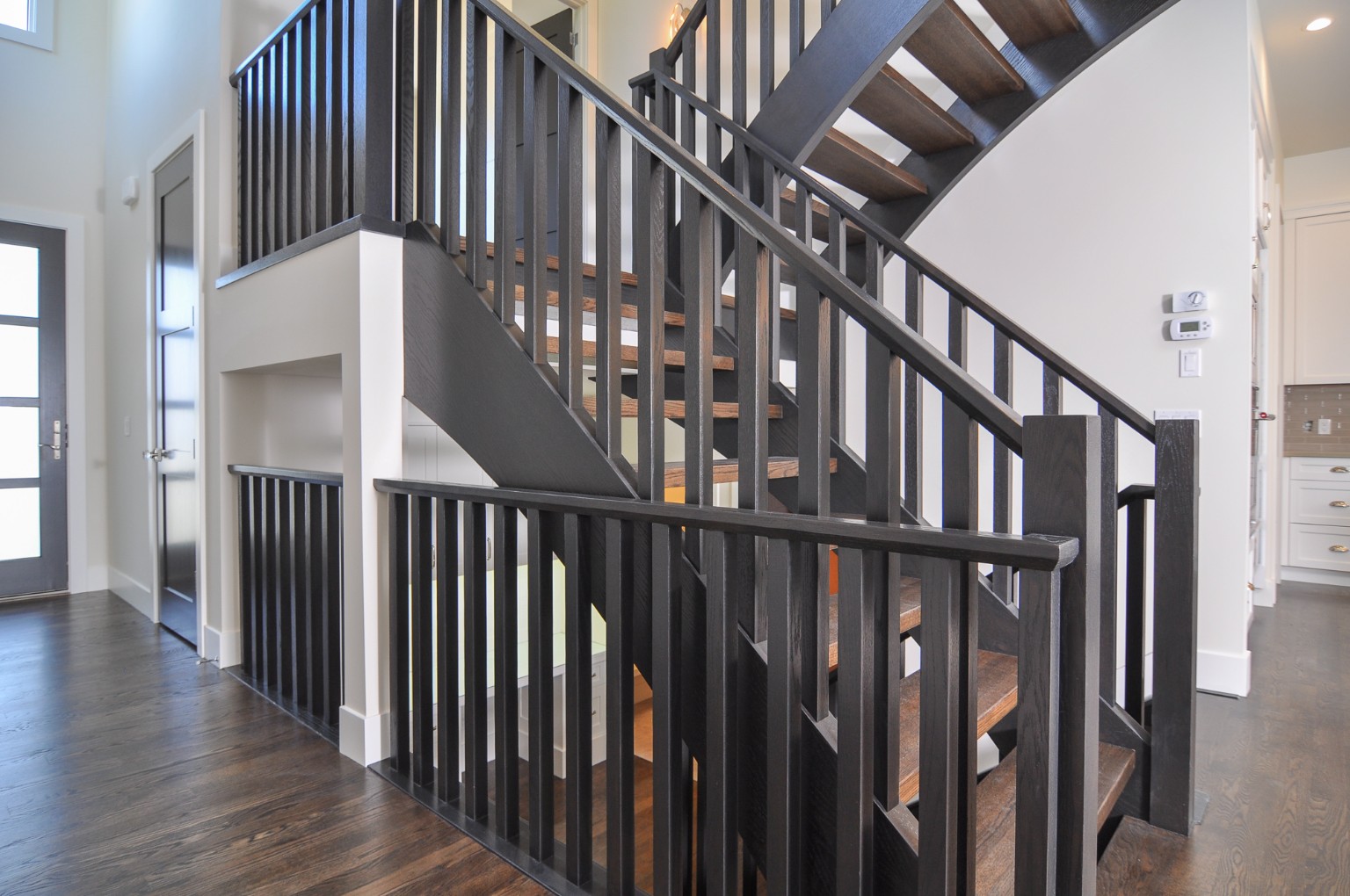 Custom stair and railing project by Mars Pontiac Painting